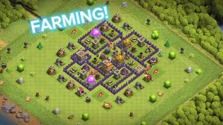 NEW BEST! TH7 Hybrid/Farming Base WITH LINK!