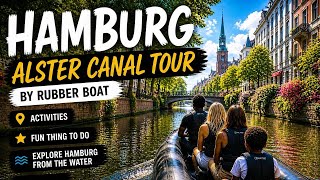 We Explored Hamburg by Rubber Boat 🇩🇪 | Alster Canal Tour + How to Launch &amp; Dock!