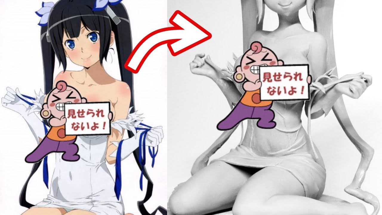 ダンまち ヘスティア様のフィギュアを作ってみた 粘土 The Making Of Hestia Figure ダンジョンに出会いを求めるのは間違っているだろうか Youtube