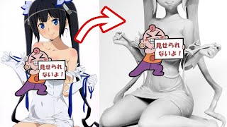 【ダンまち】ヘスティア様のフィギュアを作ってみた【粘土】the Making of Hestia Figure.【ダンジョンに出会いを求めるのは間違っているだろうか】