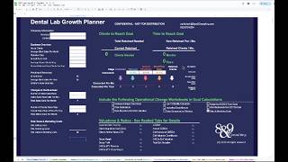 Dental Laboratory Growth Calculator. The underlying mechanics to grow your dental laboratory.