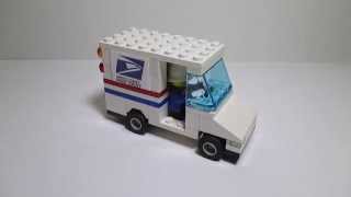 Lego USPS mail van MOC