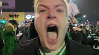 PHILADELPHIA EAGLES FANS CELEBRATE SUPER BOWL VICTORY