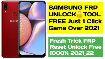 All Samsung FRP Unlock Only 1 Click Frp unlock Done II A10S/A107F FREE FRP Reset with Unlocktool ✓
