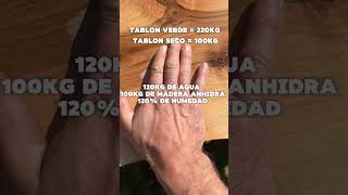 El secado de la madera es muy curioso