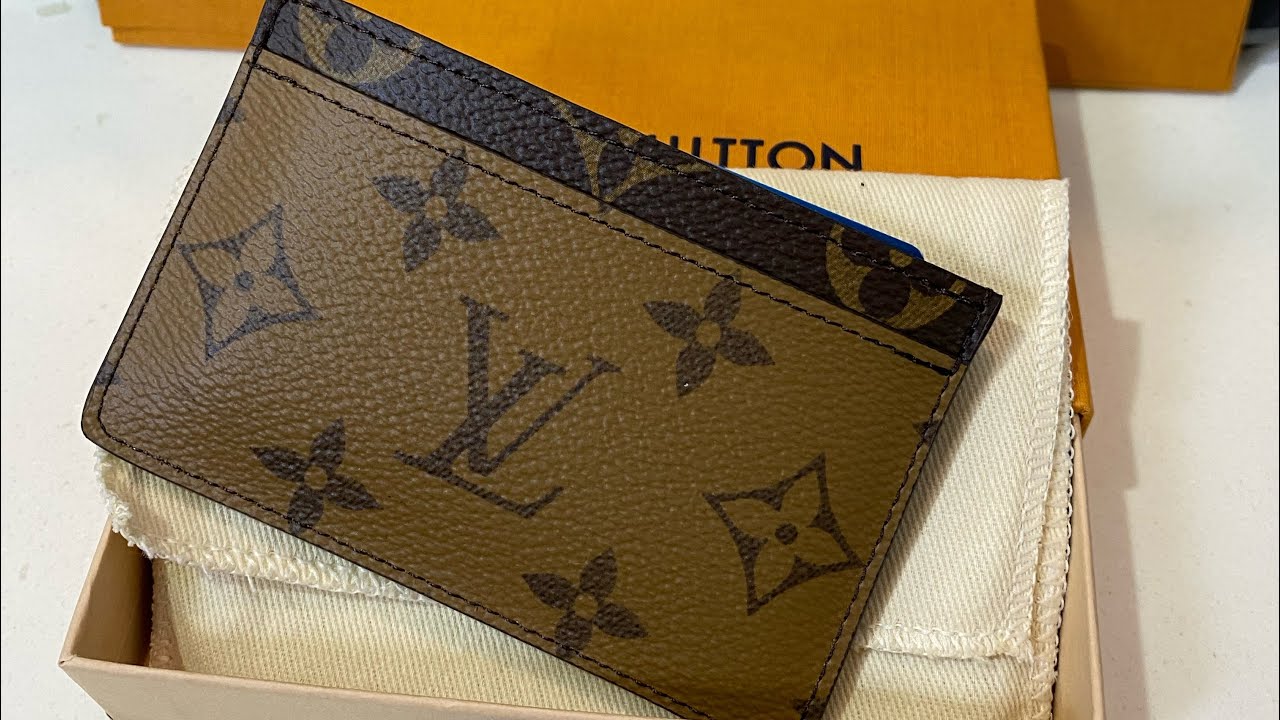 Birthday Part 1- Louis Vuitton Card holder- reverse monogram - YouTube