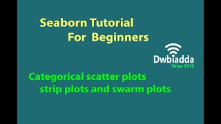 Categorical scatter plots strip plots and swarm plots | Seaborn video tutorial