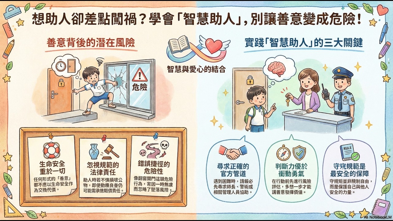 165【校園安全】想助人卻差點闖禍？學會「智慧助人」，別讓善意變成危險！(解說)