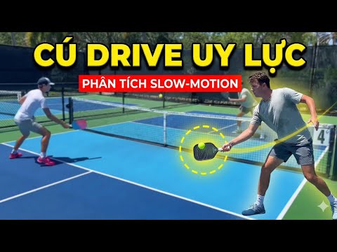 Phân tích cách Pro thực hiện cú Drive đầy uy lực (Quay chậm) | ft. Martin & Tammy Emmrich (6.3 DUPR)