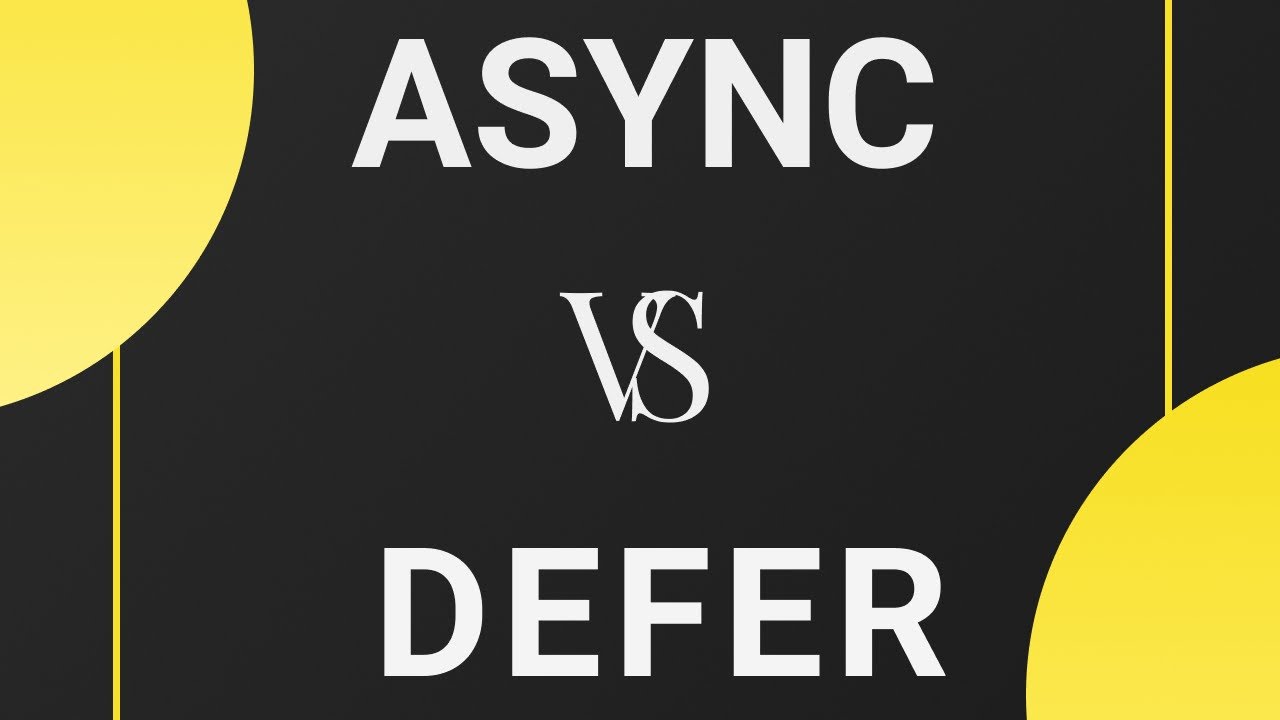 Async & Defer en JavaScript - YouTube