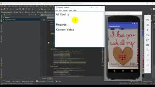 Valentine Card App my first Android Application