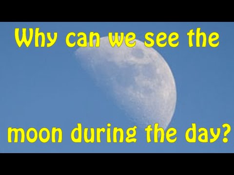 Why can we see the Moon during the day?