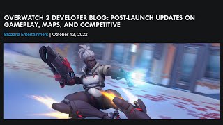 OVERWATCH 2 DEVELOPER BLOG: POST LAUNCH UPDATES ON GAMEPLAY, MAPS, AND COMPETITIVE!