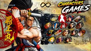 Samurai Shodown - All 30 Characters List - Full Roster (All DLC) 4K