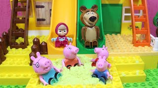 Masha y el Oso Español   La Casa de Masha y el Oso y Peppa Pig   Juguetes para Niños