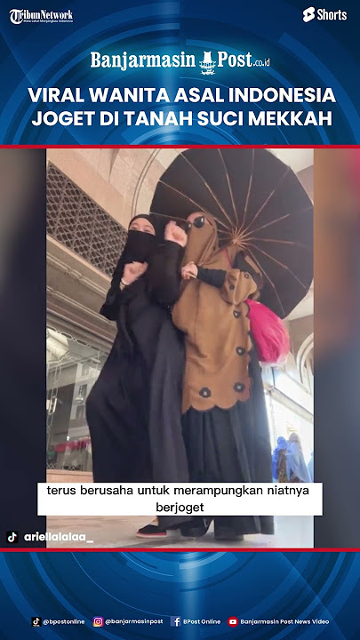 Viral! Wanita Bercadar Asal Indonesia Joget Tiktok di Tanah Suci Mekkah