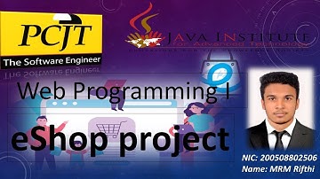 Web Programming I eShop project Task 05