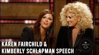 Karen Fairchild & Kimberly Schlapman | 2018 CMT Artists of the Year Acceptance Speech