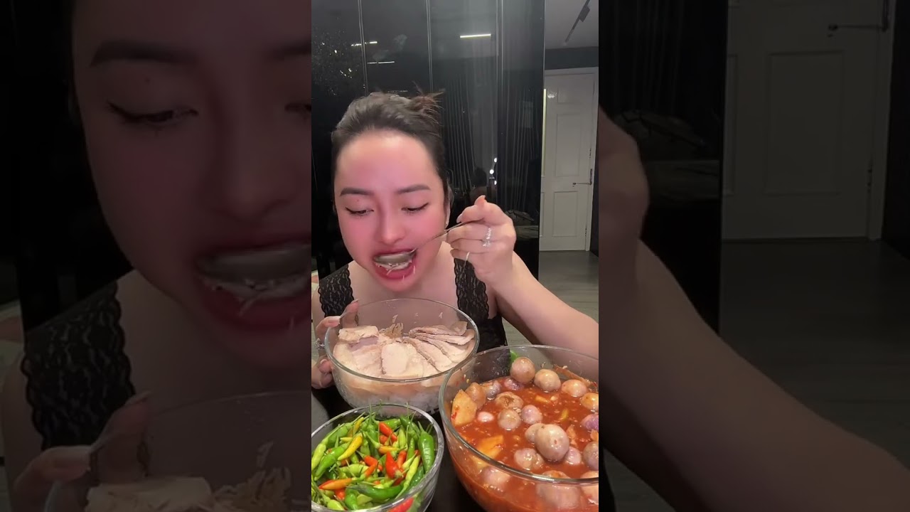 Mời mọi người Mukbang Mắm Dưa Cà Pháo, Thịt Luộc Chấm Mắm Nêm với em nghen