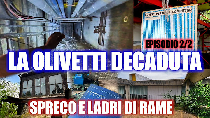 CI SONO MILIONI DI EURO D'ATTREZZATURA ABBANDONATA E CHILOMETRI DI GALLERIE NELLA FABBRICA OLIVETTI!