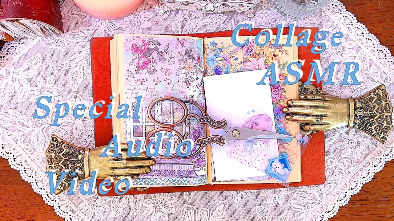 437 水玉のブラウスと白い犬、🌸🎀🐩asmr・scrapbooking ・journaling・vintagenote・collagenote・decorativenote✨