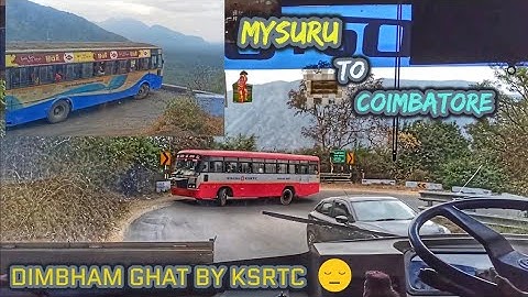 Aggressive Driving in Dangerous Dhimbam ghat🥵 | Mysuru to Coimbatore by KSRTC Bus🔥| @naveennashi