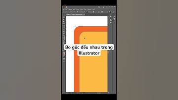 Bo góc đều nhau trong Illustrator #illustrator #illustratortricks #illustratortutorial