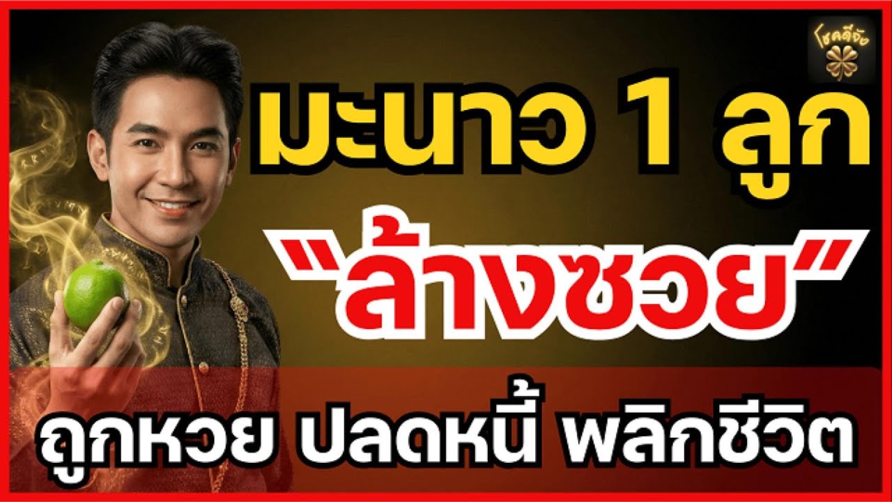 พกมะนาว 1 ลูก รวยพลิกชีวิต! เคล็ดลับแก้ดวงตก เรียกทรัพย์เข้ากระเป๋าทันที | โชคดีจัง