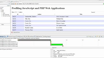 Profile and Code Trace jQuery and PHP Web Applications