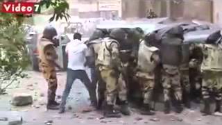 رجال الجيش يشعلون النار لبلطجية الملوتوف     الان يتضح من يحرق البلد   YouTube