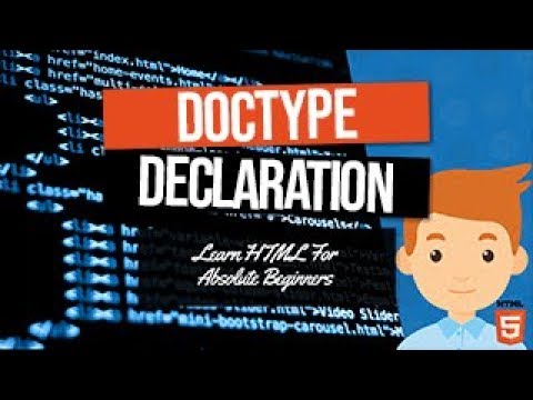 Видео: Какво представлява декларацията на html5 doctype?