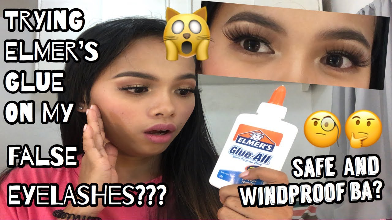 I used ELMER’S GLUE on my False Eyelashes! SHOOKT AKO! YouTube