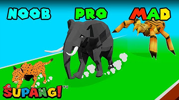 NOOB vs PRO vs HACKER - ANIMAL TRANSFORM RACE  | All Levels