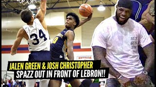 LeBron Witness The BEST AAU GAME of 2019! Jalen Green \& Josh Christopher SPAZZED OUT!!