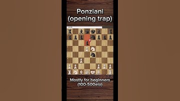 Ponziani opening trap (for beginners) | #brilliant #brilliantmove #chess #chesscom #chessgame