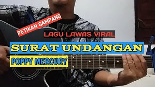 Chord Surat Undangan Poppy Mercury Indah Yastami | Chord Gampang untuk Pemula @nafazkachannel3700