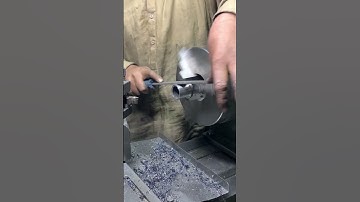 Bush polishing process in lathe machine in #machinist #workshop #hardwork #youtubeshorts #cnc