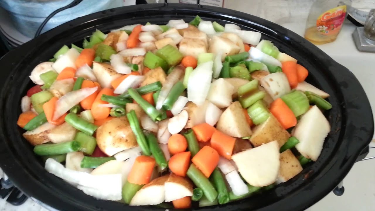 Halloween Crock Pot Dinner Assembled YouTube