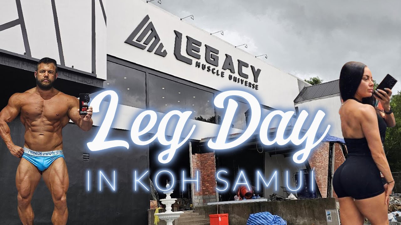 Training Legs at Legacy Gym, Koh Samui's Newest and most expensive GYM