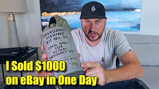 I Sold $1000 on eBay in One Day and This is What Sold!