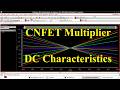 DC Characteristics of CNFET Based Analog Multiplier.