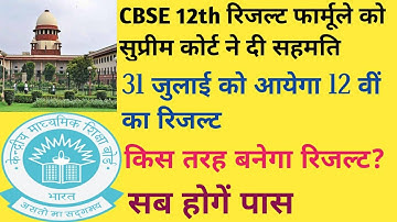 कक्षा 12 वीं का रिजल्ट कैसे बनेगा? CBSE Class 12 Result Formula 2021 Declare.
