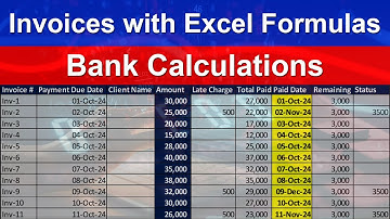 Excel Invoice Tutorial | Invoices with Excel Formulas | Advanced Excel #exceltutoring