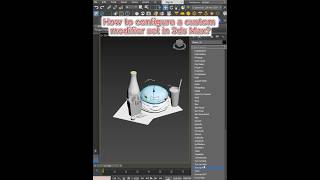 How to Create a Custom Modifier Set in 3ds Max | Boost Modeling Speed #shortvideo #3dsmax #autodesk