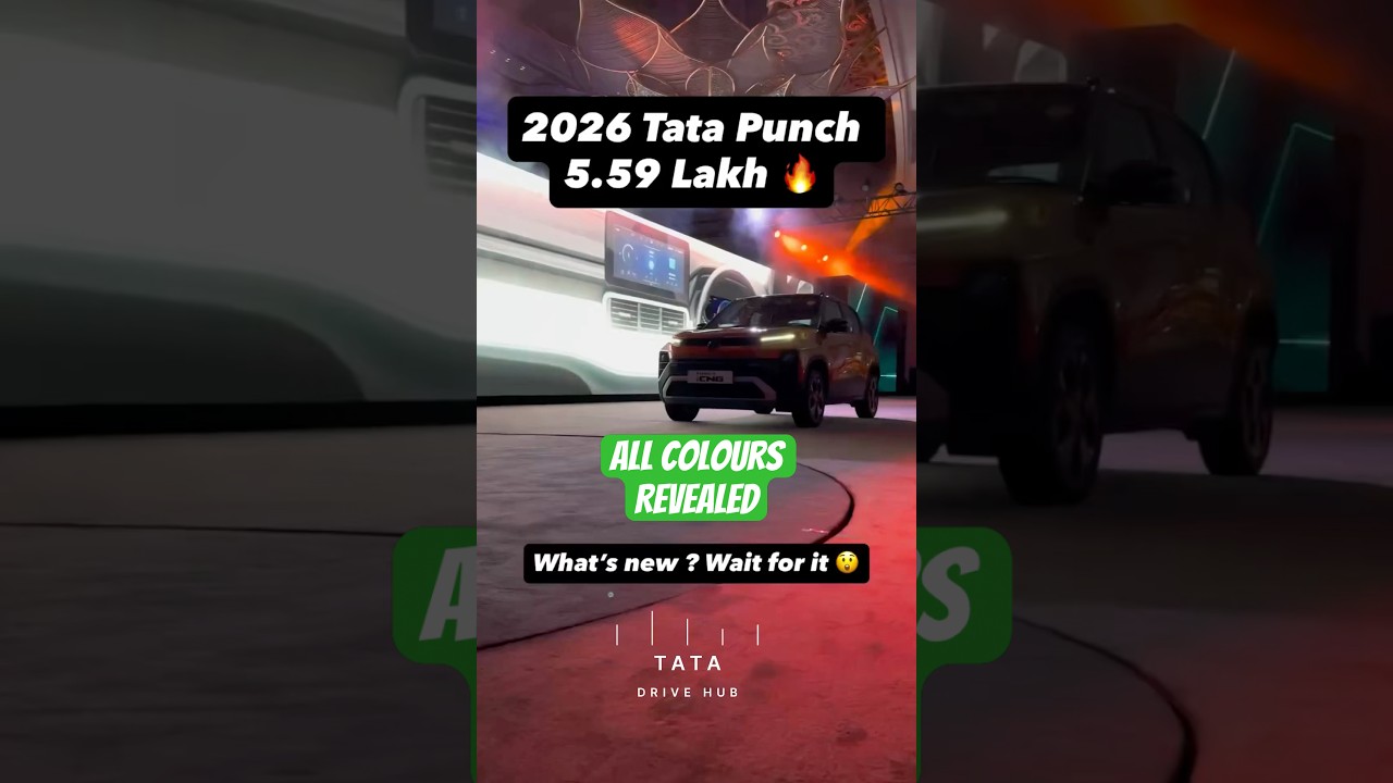 🎨 New Tata Punch Facelift | All Colors Revealed 😍