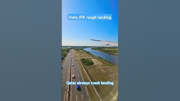 Qatar airways JFK Crash landing #qatar #qatarairways #jfkairport #dohaairport #dohaqatar #turbulance