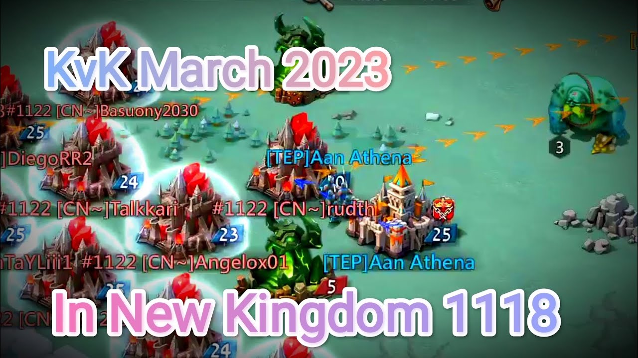 Highlight Solo War Kvk March 2023 in New Kingdom 1118 - Lords Mobile ...