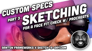 Sketch A Day x Banton Frameworks: Part 3 - Sketch Test Fit in Procreate 5 w/ NEW BRUSHES