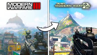 MODERN WARFARE 3 vs MW2 Favela Map Comparison