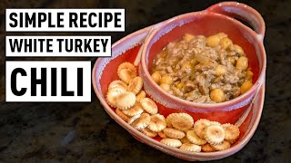 Today we are cooking white turkey chili. this is a super simple recipe
that anyone can make. go to meal if you looking for amazing flavor
when ...